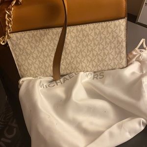 Medium size Michael kors beige, white and Red